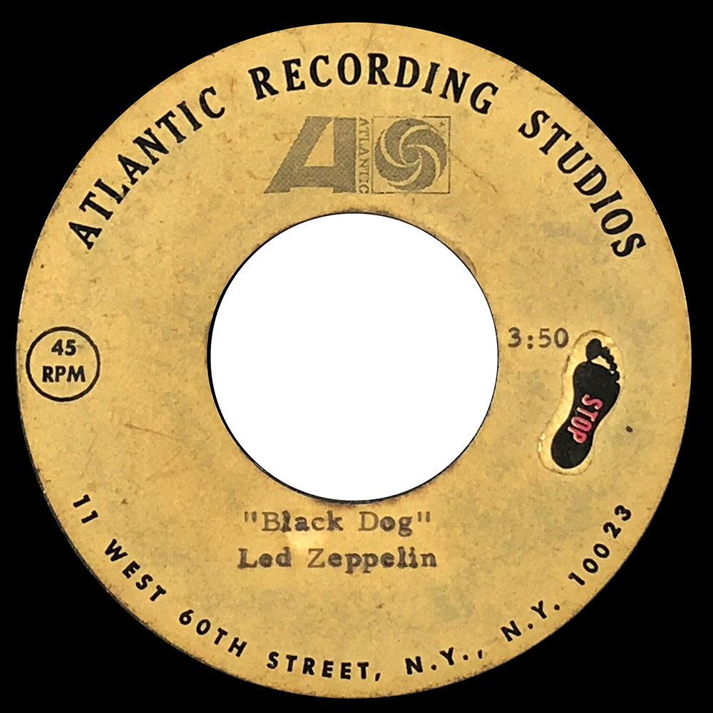 Single <br>USA (45-2849) <br>Black Dog, one-sided (Acetate #1)