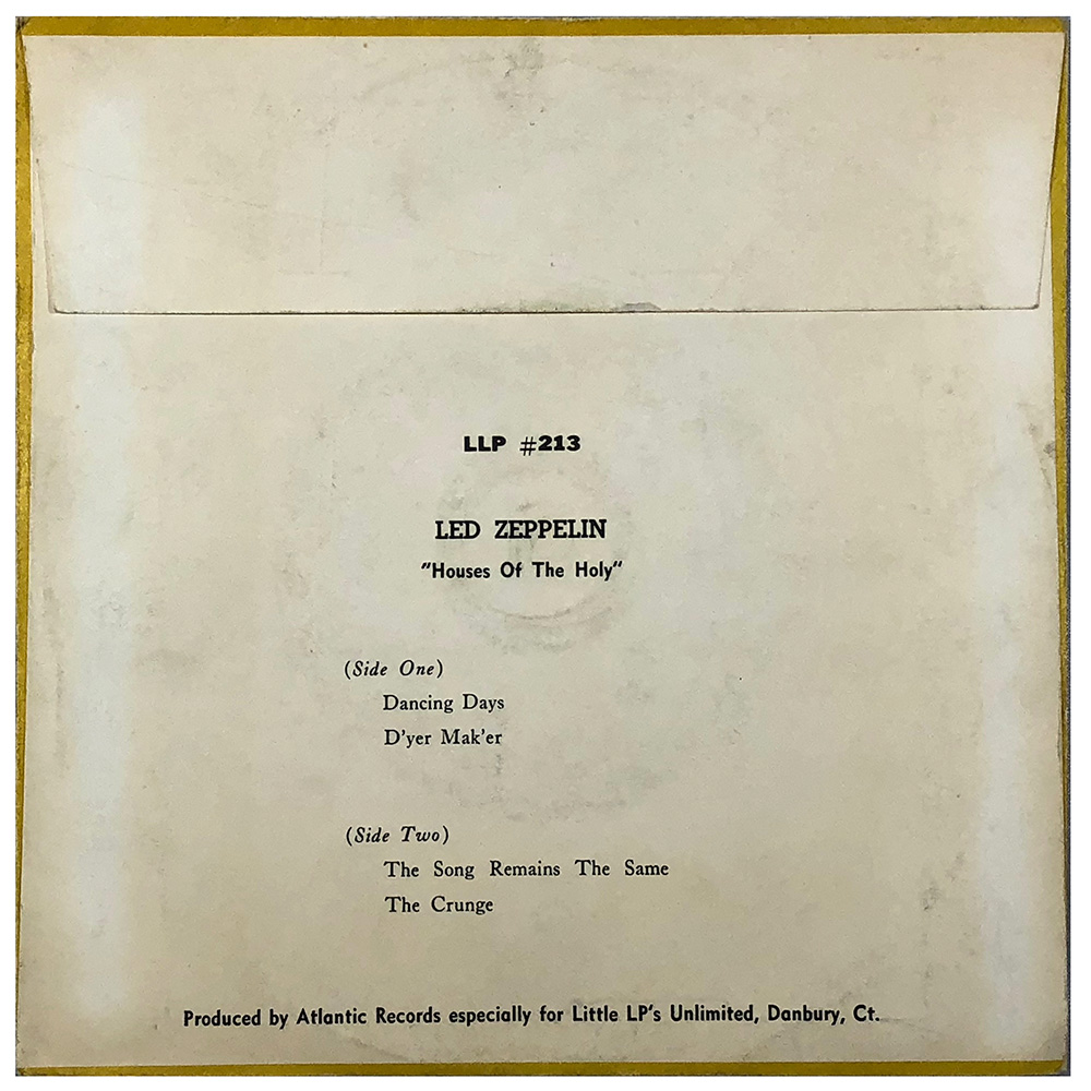 Single <br>USA (LLP213) <br>Dancing Days / D'yer Mak'er / The Song Remains The Same / The Crunge - Image 2