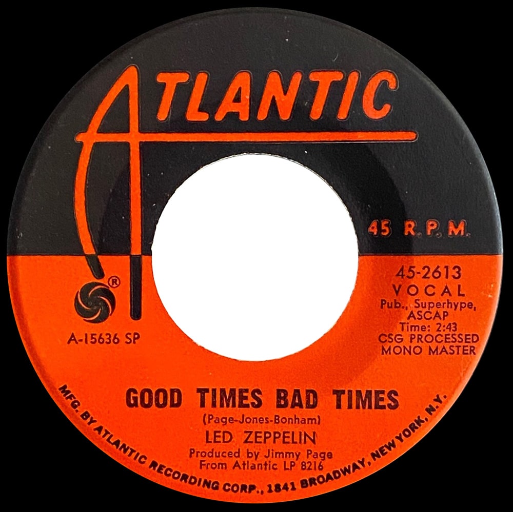 Single <br>USA (45-2613) <br>Good Times Bad Times / Communication Breakdown (#1) - Image 2