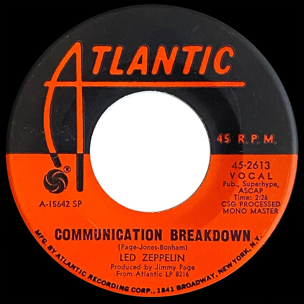 Single <br>USA (45-2613) <br>Good Times Bad Times / Communication Breakdown (#1) - Image 3