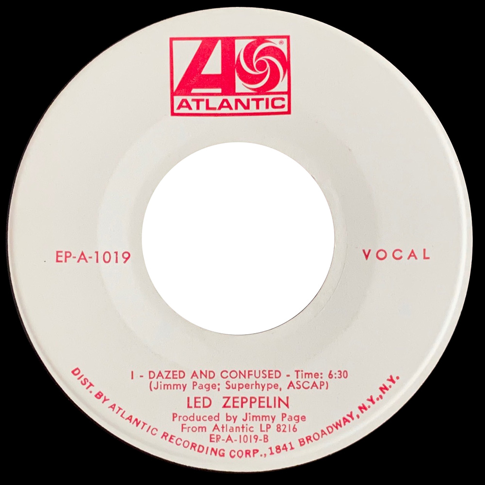 Single <br>USA (EP 1019) <br>Babe, I'm Gonna Leave You / Dazed & Confused, Mono (Promo) - Image 2
