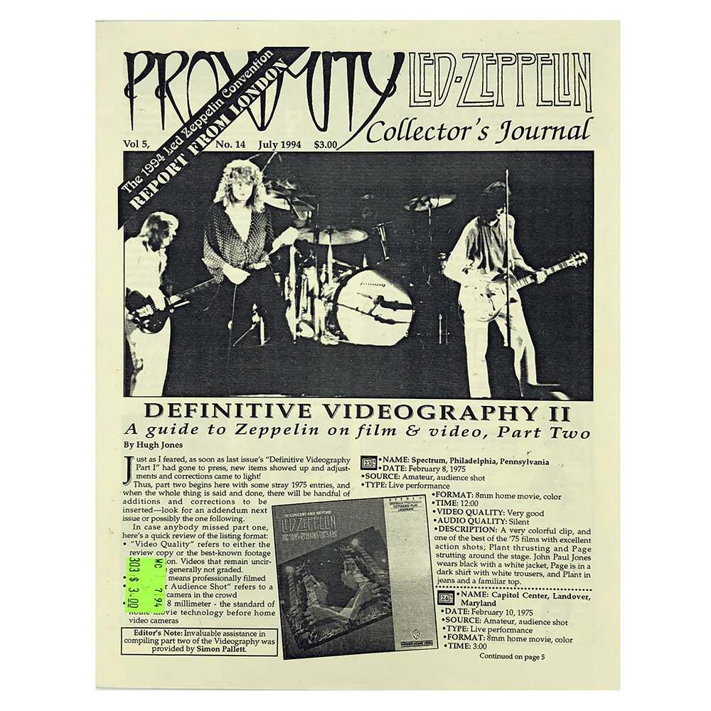 Fanzine <br>Proximity (#14)