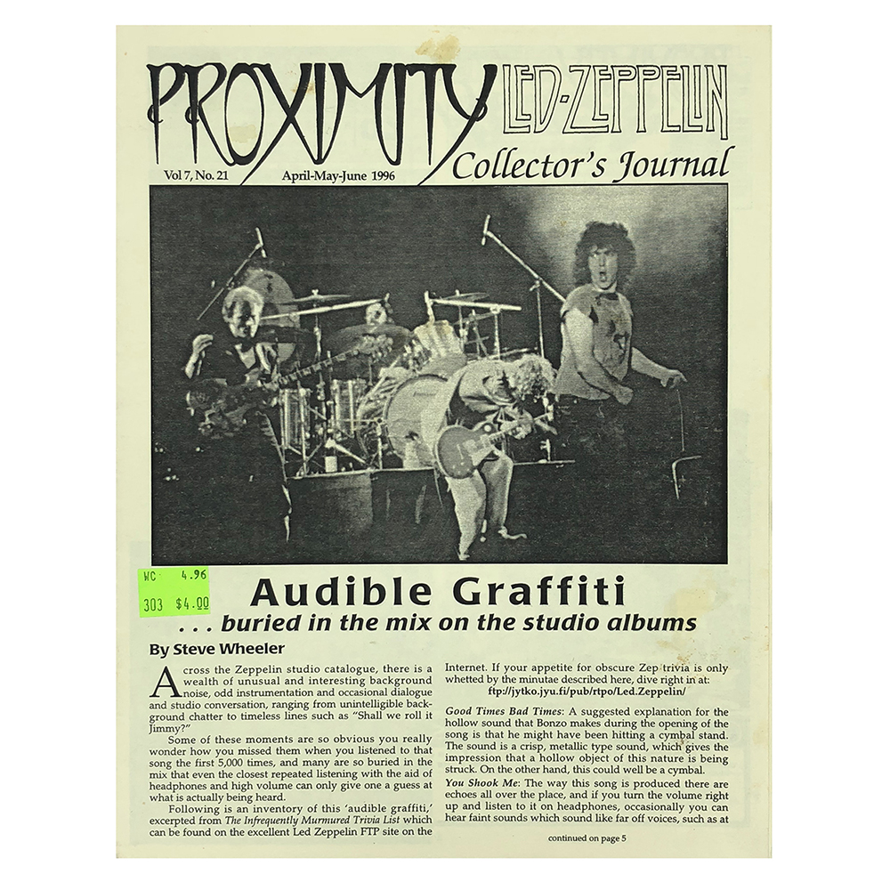 Fanzine <br>Proximity (#21)