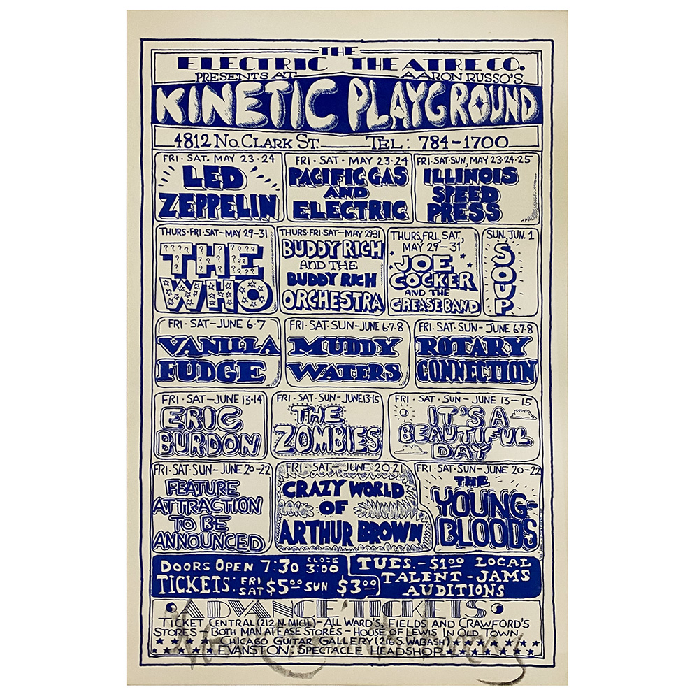 Concert Advertisement <br>1969.05.23 <br>Chicago, IL (Handbill)