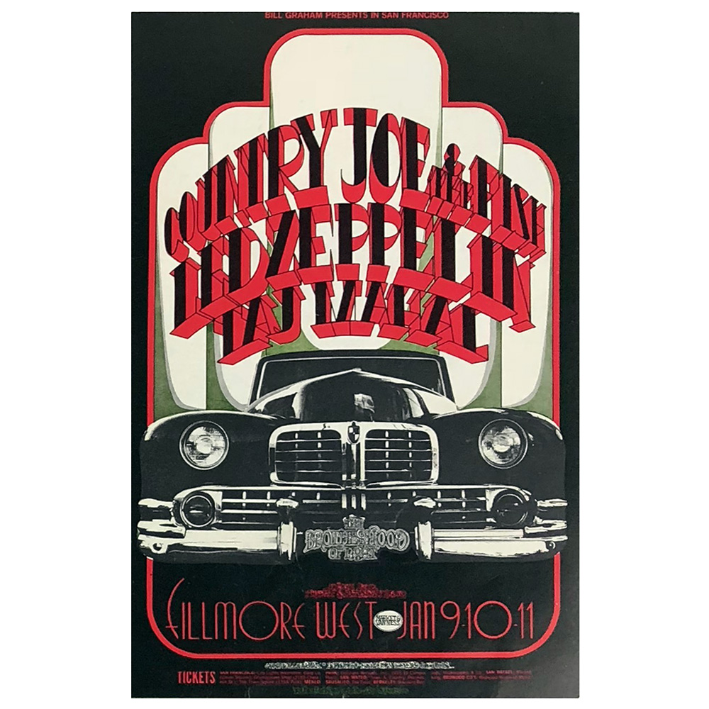 Concert Advertisement <br>1969.01 <br>San Francisco, CA (Postcard)