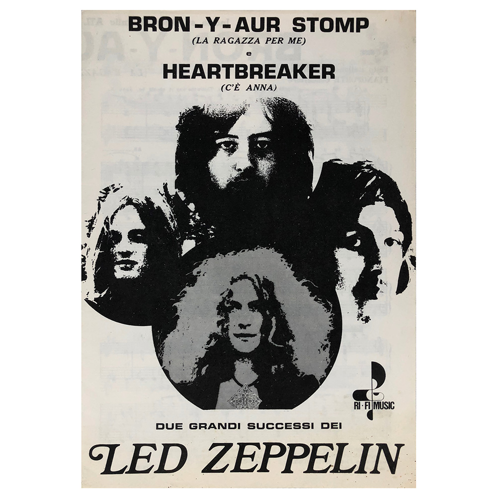 Sheet Music <br>Bron-Y-Aur Stomp, Heartbreaker (Italy)