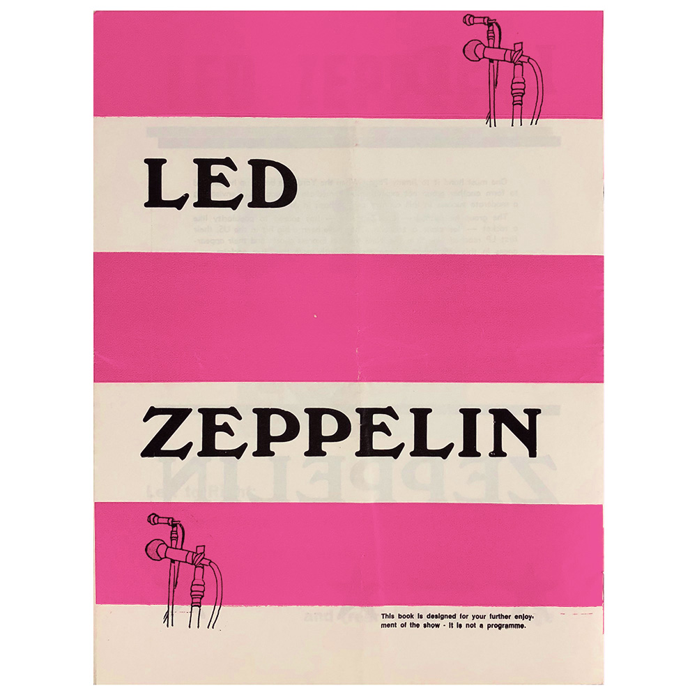 Program <br>1969-1970 <br>UK Tour