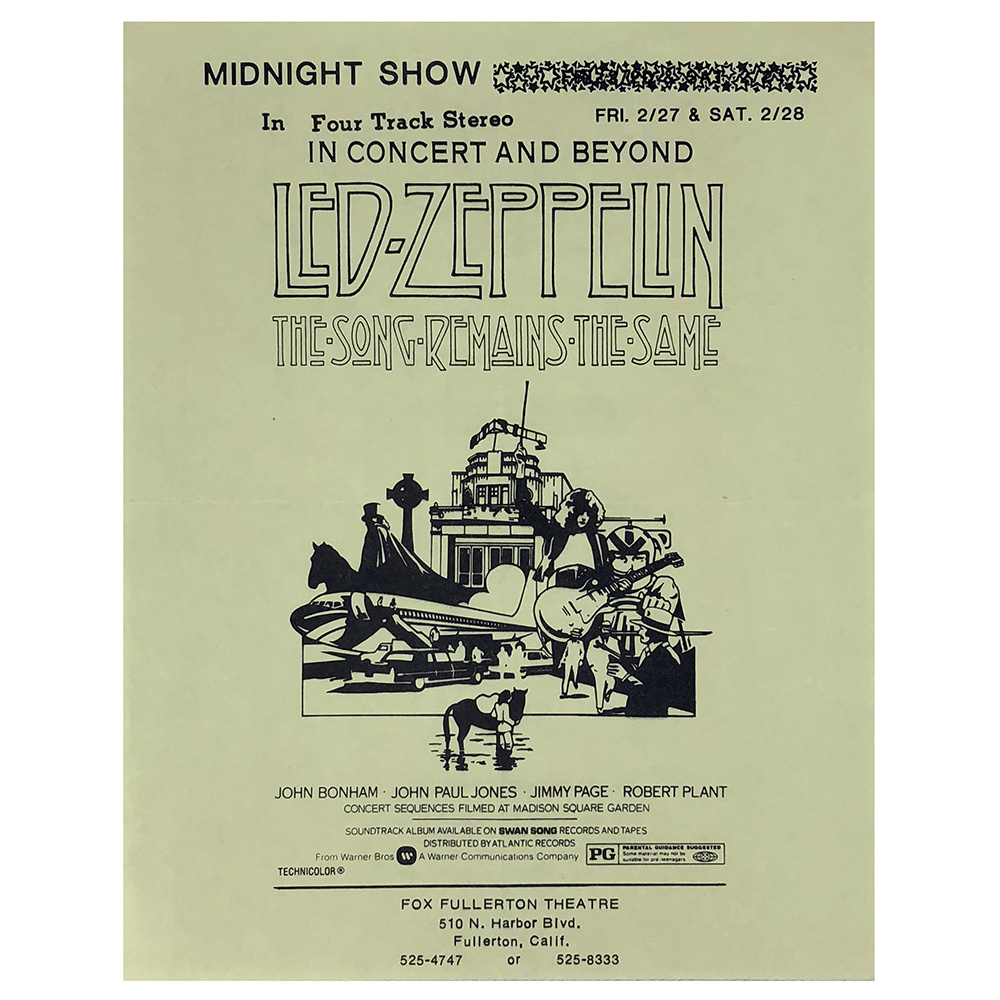 TSRTS (1981) <br>Flyer, Fullerton (USA)