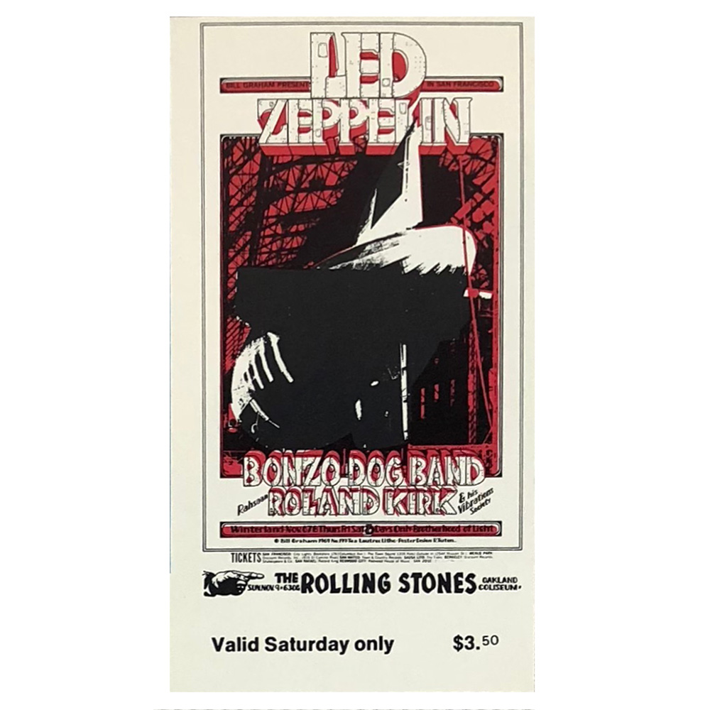 Concert Ticket <br>1969.11.07 <br>San Francisco, CA