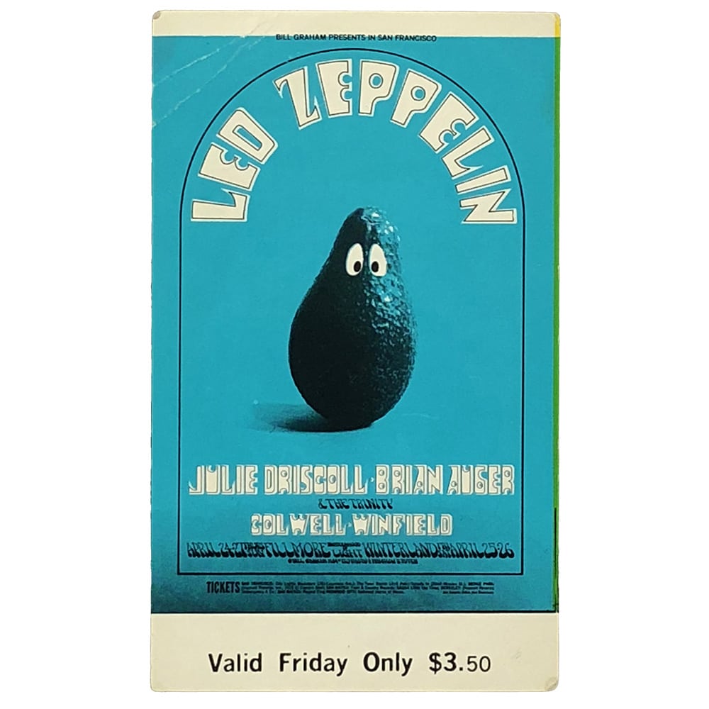 Concert Ticket <br>1969.04.25 <br>San Francisco, CA