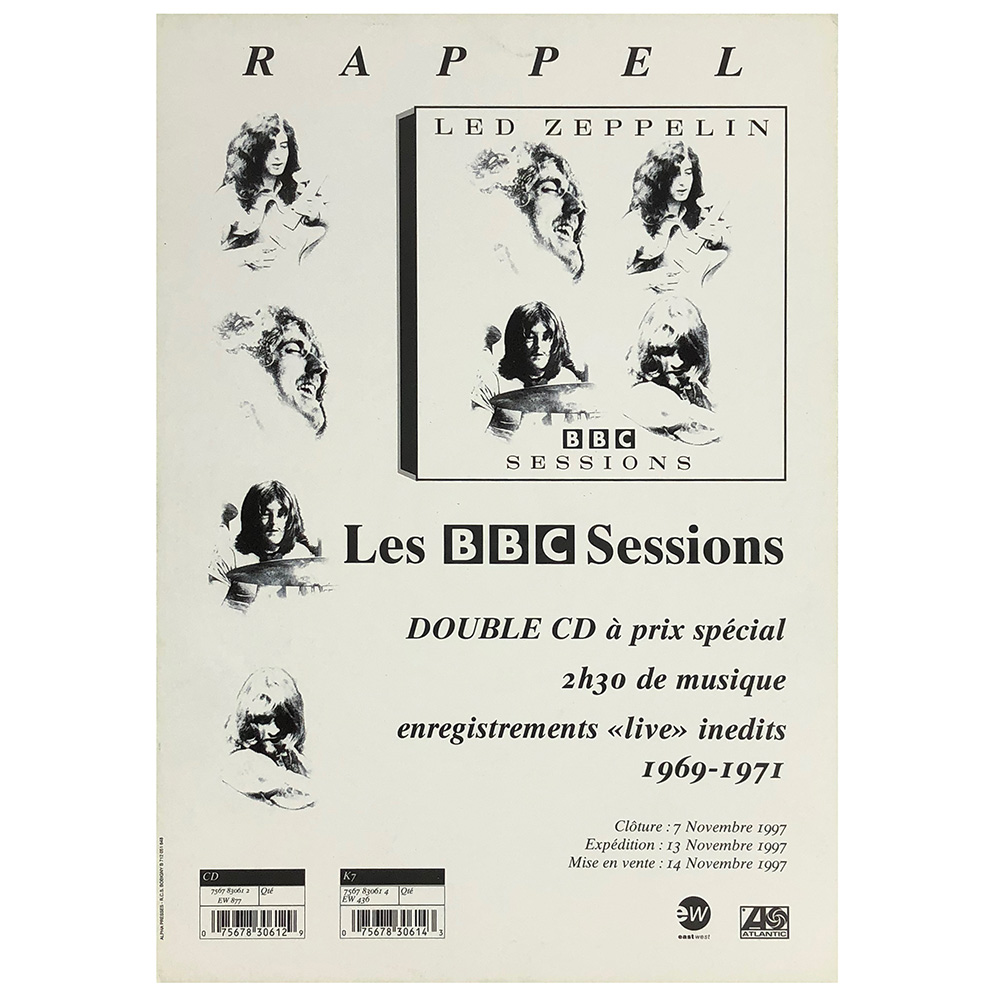 BBC Sessions <br>Flyer, Merchant (France)