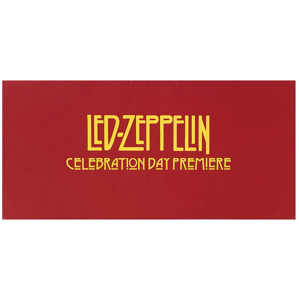 Celebration Day <br>Premiere, Invitation (UK)