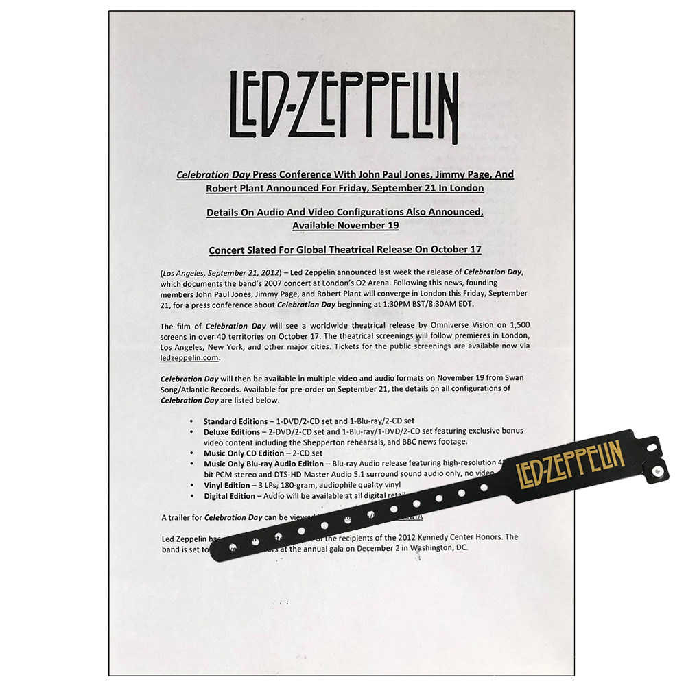 Celebration Day <br>Press Conference Invitation (UK)