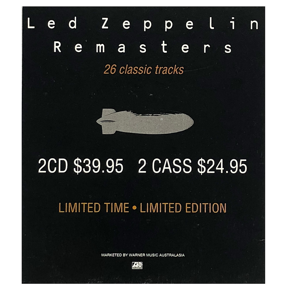 Remasters <br>CD Bin Divider (Australia)