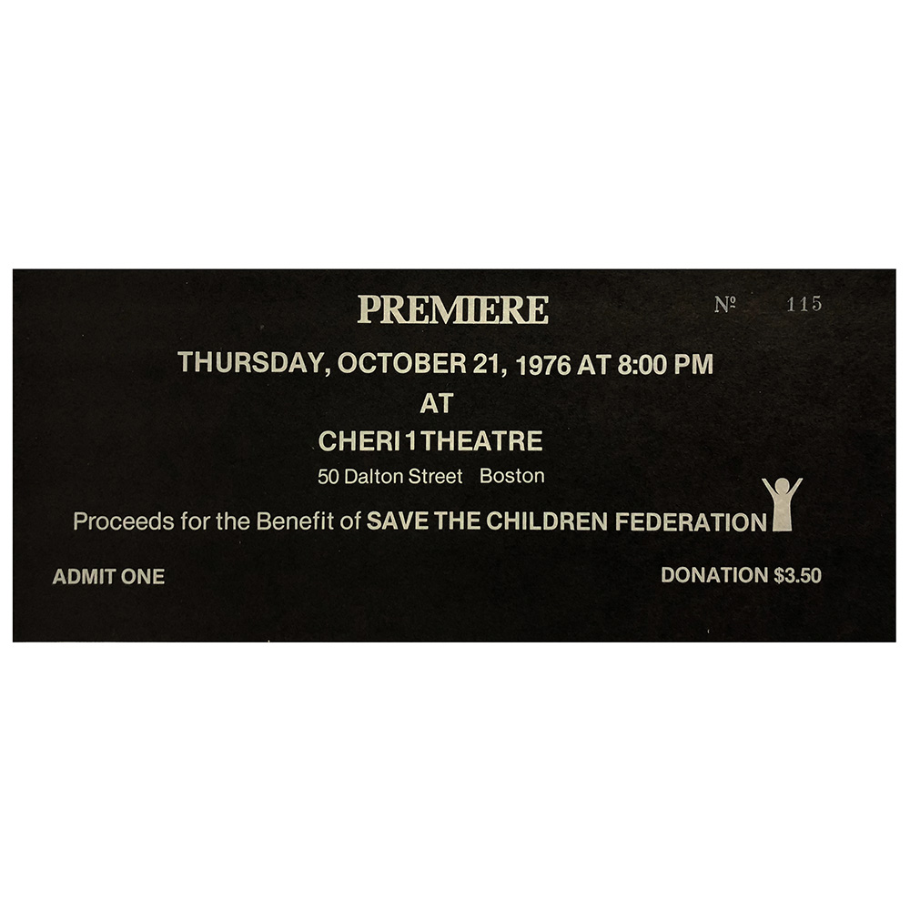 TSRTS (1976) <br>Premiere Ticket, Boston (USA) - Image 2