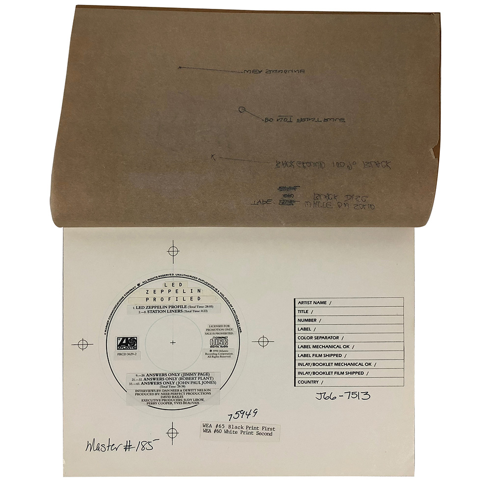 Remasters <br>Printer's Proof, Profiled CD (USA) - Image 2