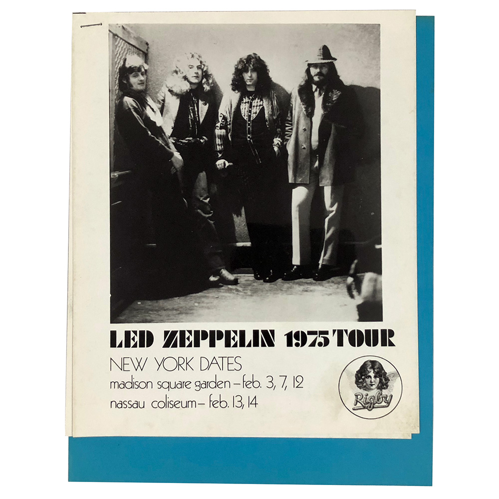Concert Rarity <br>1975.02 <br>Press Release, New York Shows