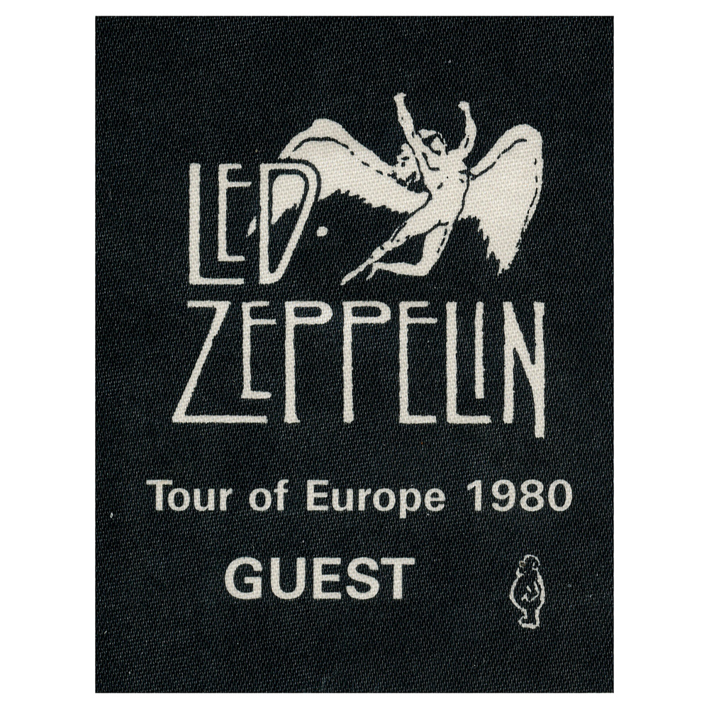 Concert Pass <br>1980 <br>Cloth, Black, Guest