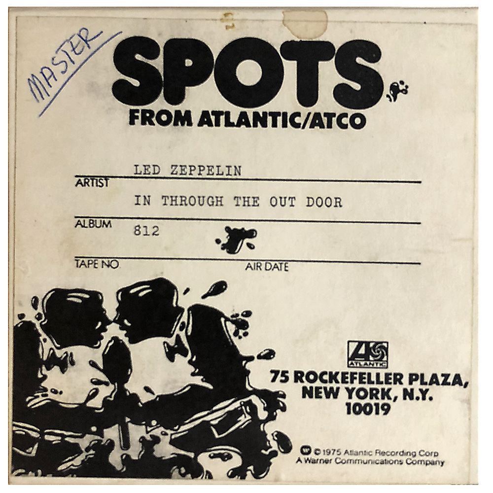 Reel-to-Reel <br>In Through the Out Door (1979) <br>Radio Advertisement (USA)