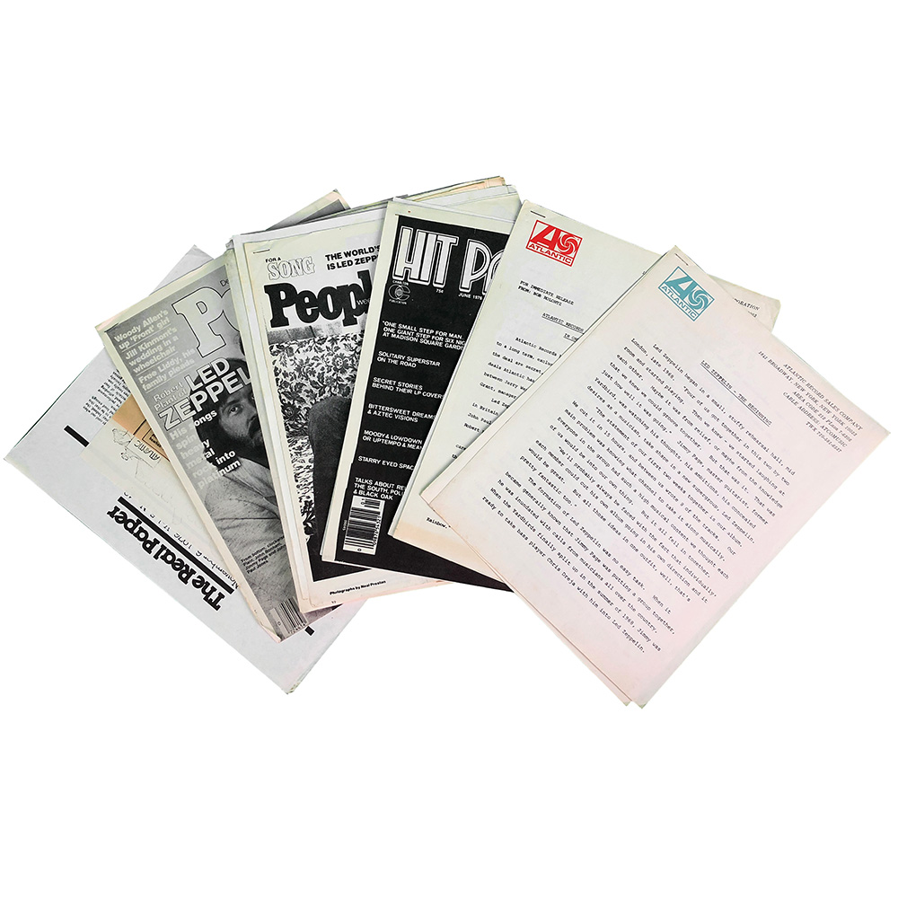 In Through The Out Door (1979) <br>Press Release Folder (UK) - Image 2