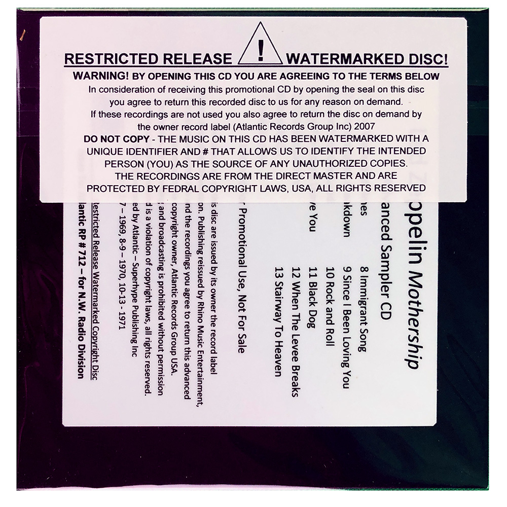 Mothership <br>CD, Advanced Sampler (USA) #2 - Image 3