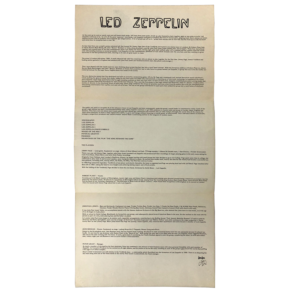 Poster Foldout (1977) <br>Walkerprint, promo (UK) - Image 4