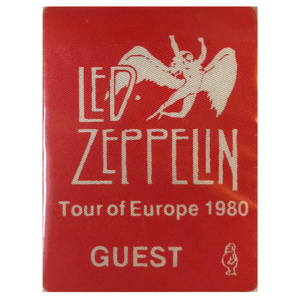 Concert Pass <br>1980 <br>Cloth, Red, Guest