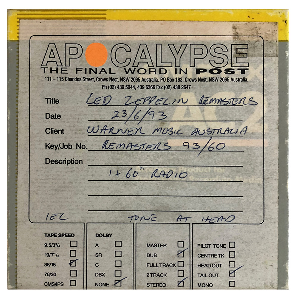 Reel-to-Reel <br>Remasters <br>Radio Advertisement (Australia)