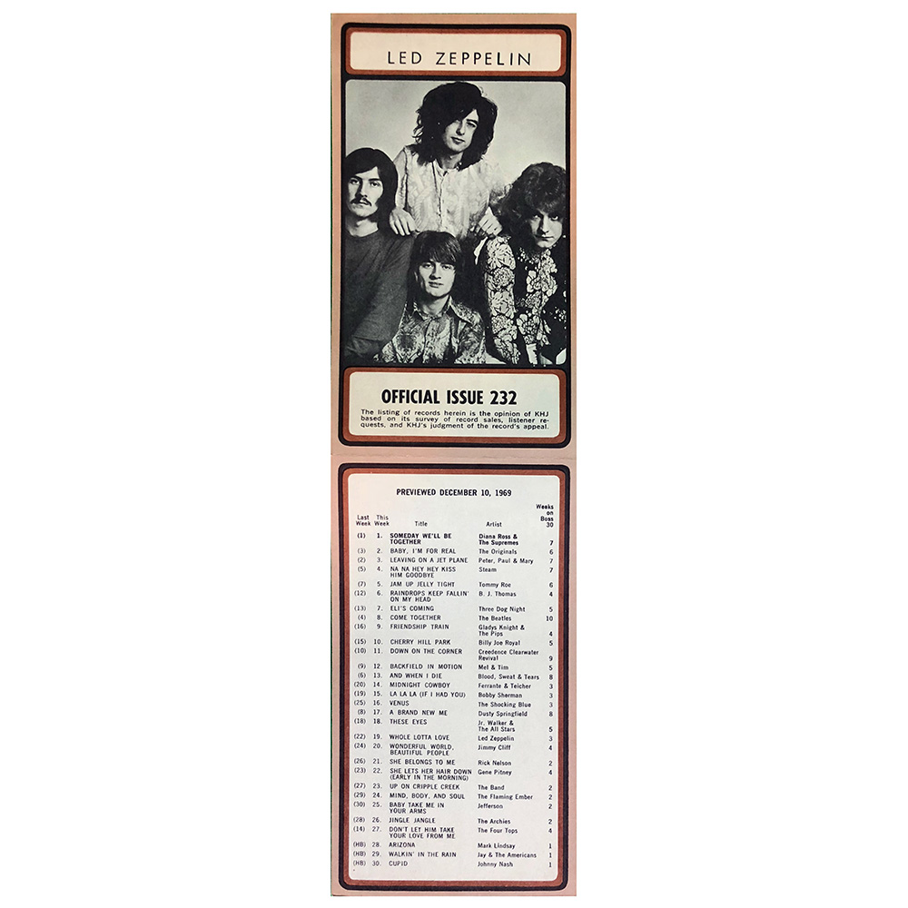 Radio Survey (1969) <br>KHJ, Los Angeles (USA) - Image 3
