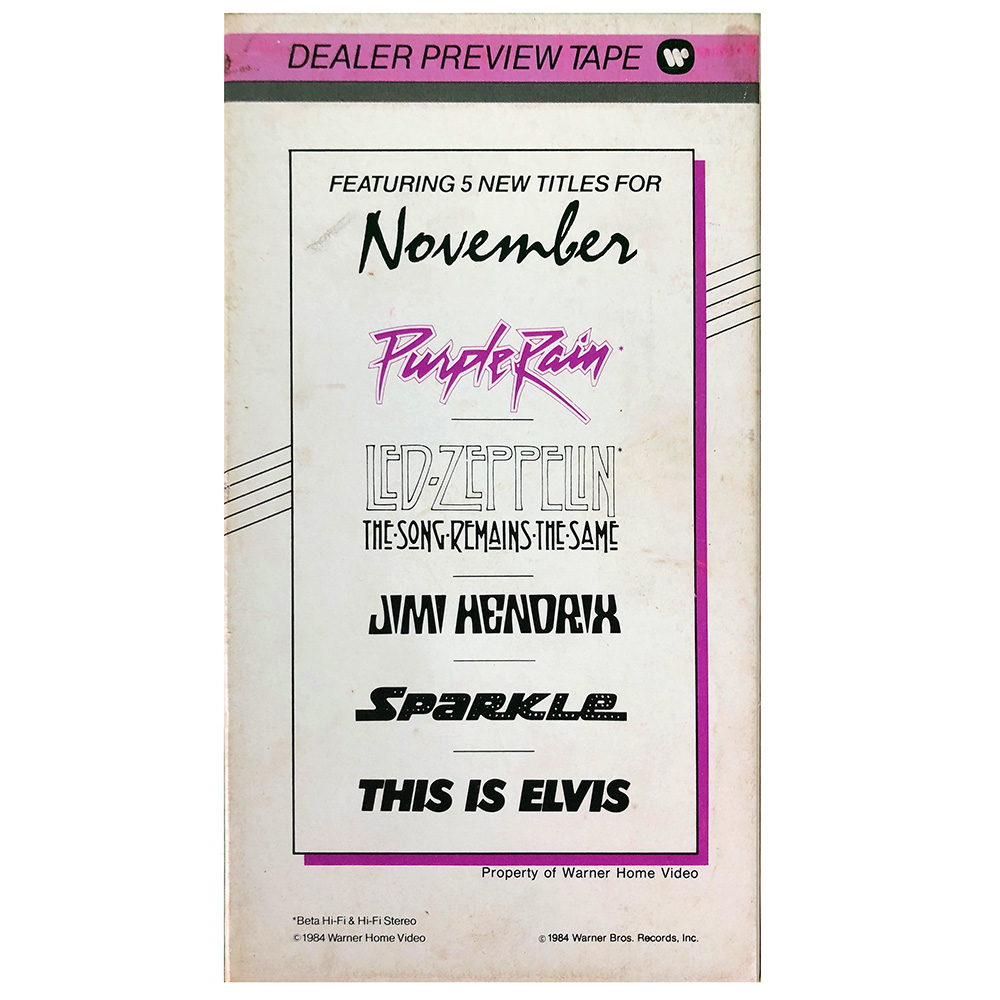 TSRTS (1984) <br>Dealer Preview Tape, VHS (USA)