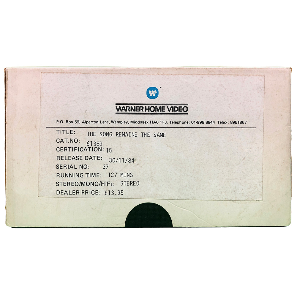 TSRTS (1984) <br>VHS, Preview Copy (UK)