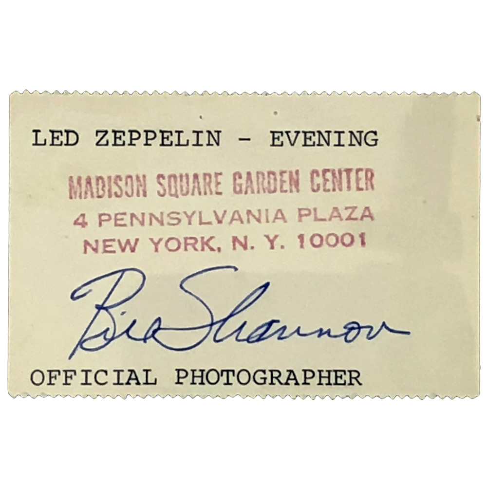 Concert Pass <br>1977.06 <br>New York, Photo