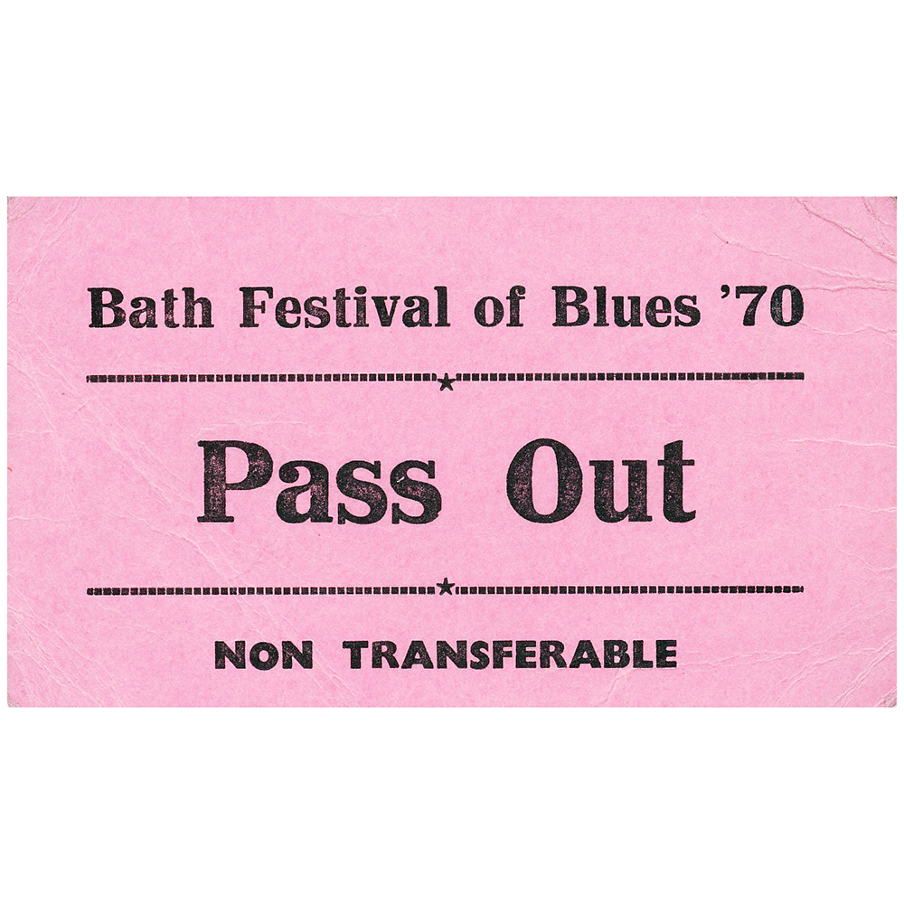 Concert Pass <br>1970.06.28 <br>Shepton Mallet