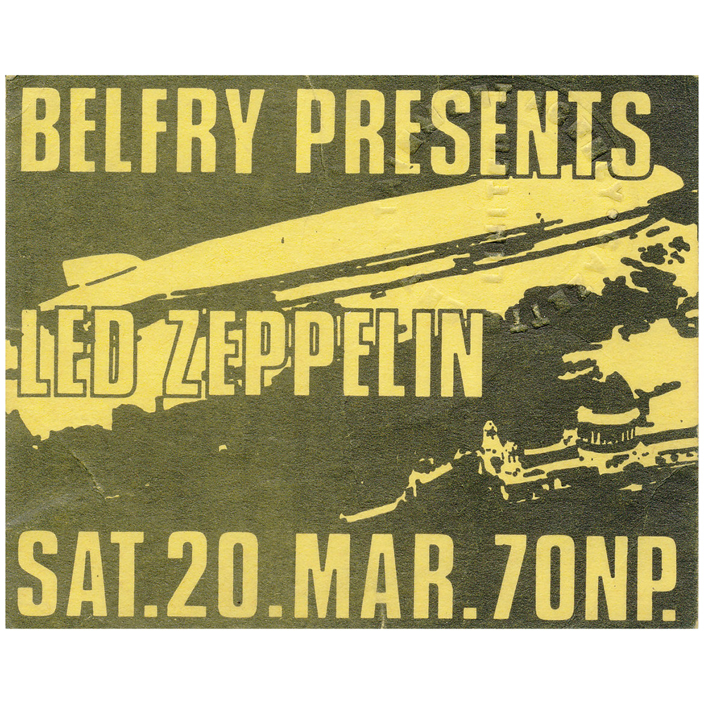 Concert Ticket <br>1971.03.20 <br>Sutton Coldfield, UK