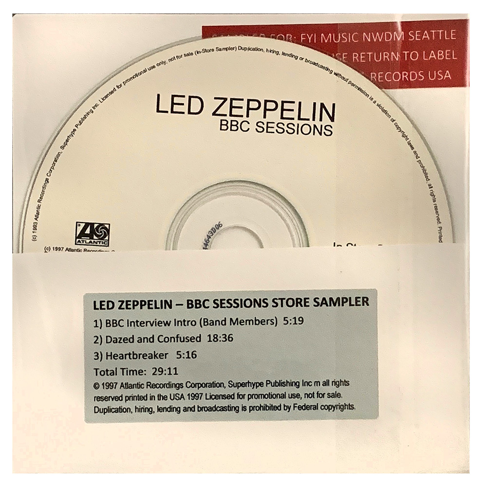 BBC Sessions <br>CD, 3-Track Store Sampler (USA) - Image 2