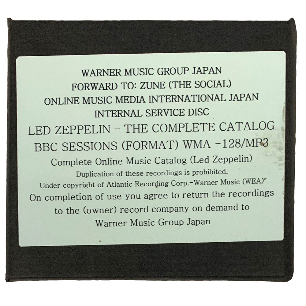 BBC Sessions <br>CD, Zune Online Services (Japan)