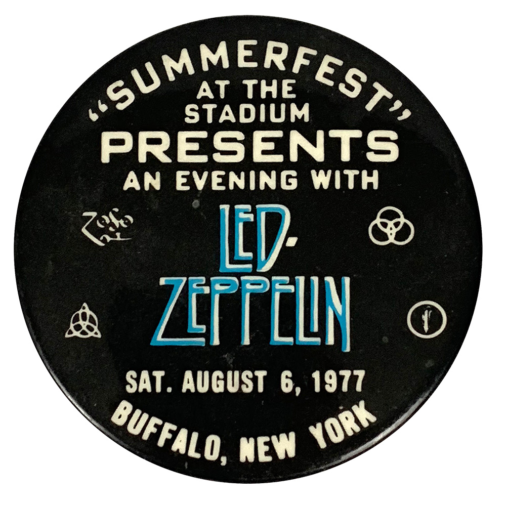 Concert Rarity <br>1977.08.06 <br>Buffalo, Pin