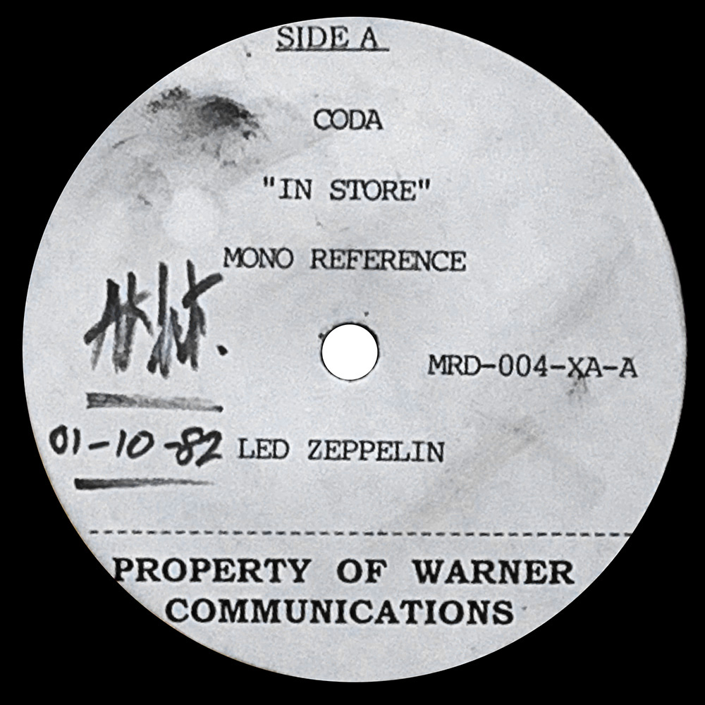 LP <br>Coda <br>South Africa, 4-Song EP (N/A) Acetate - Image 3