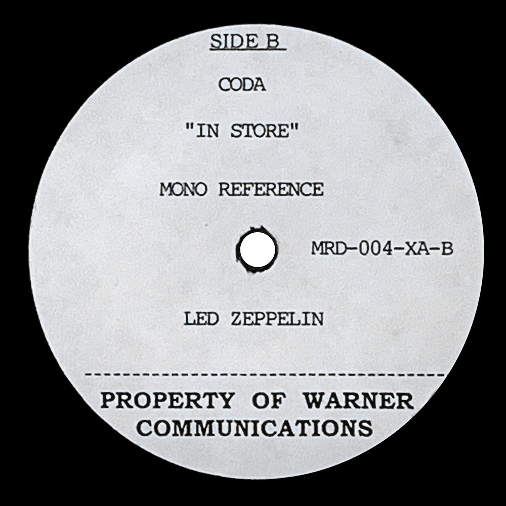 LP <br>Coda <br>South Africa, 4-Song EP (N/A) Acetate - Image 2