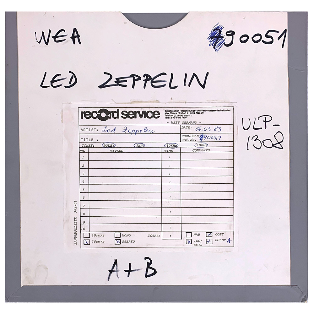 Reel-to-Reel <br>Coda <br>Master Reel (Germany)