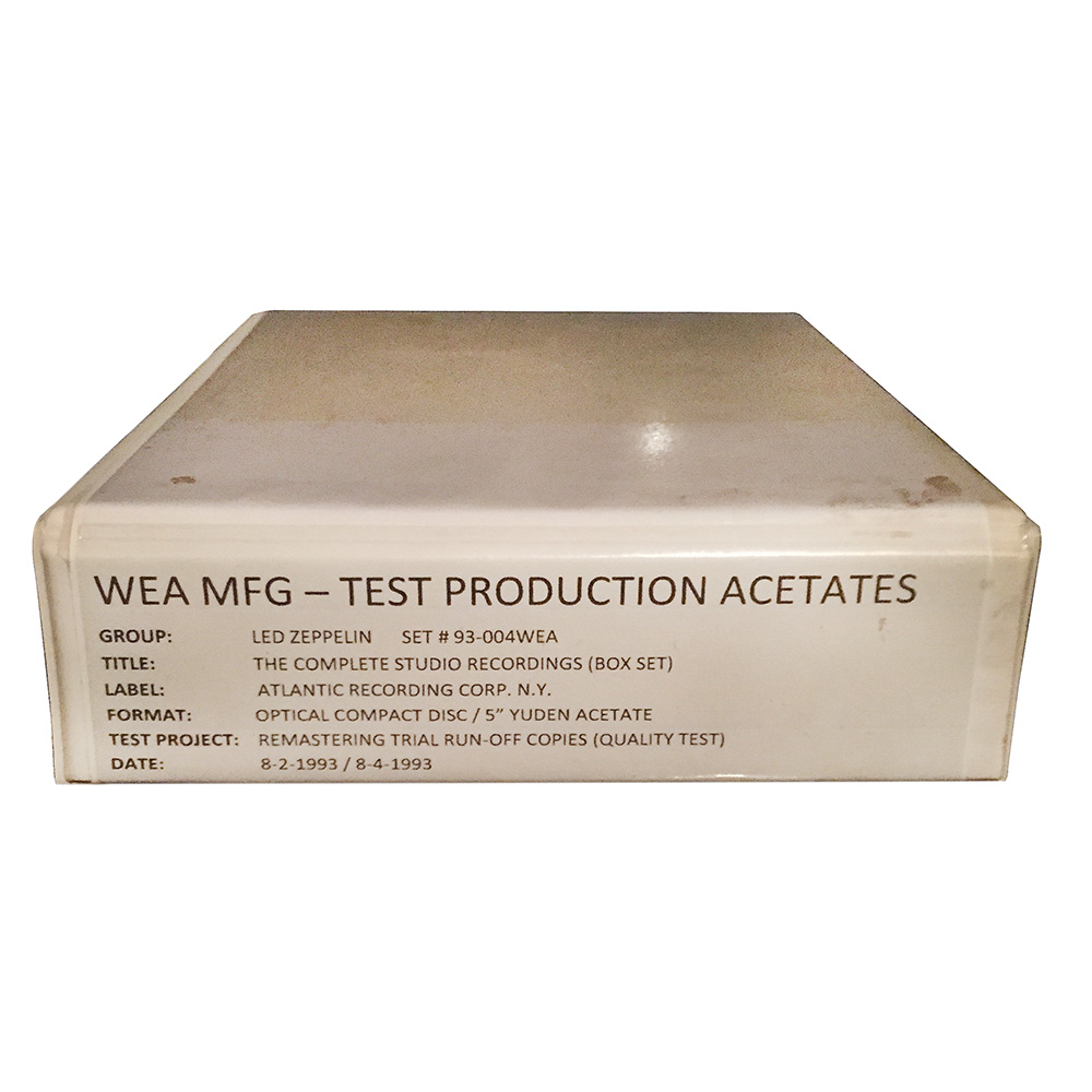 The Complete Studio Recordings <br>CD, Test Production Acetate (1993)