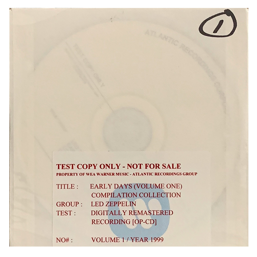 Early Days/Latter Days <br>CD, Test Copy (UK)