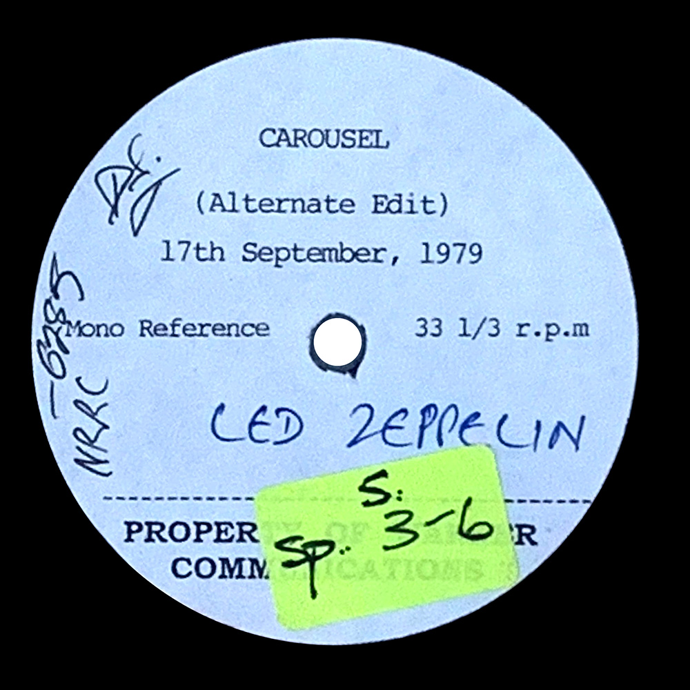 LP <br>In Through the Out Door <br>South Africa, 1-Song (N/A) Acetate