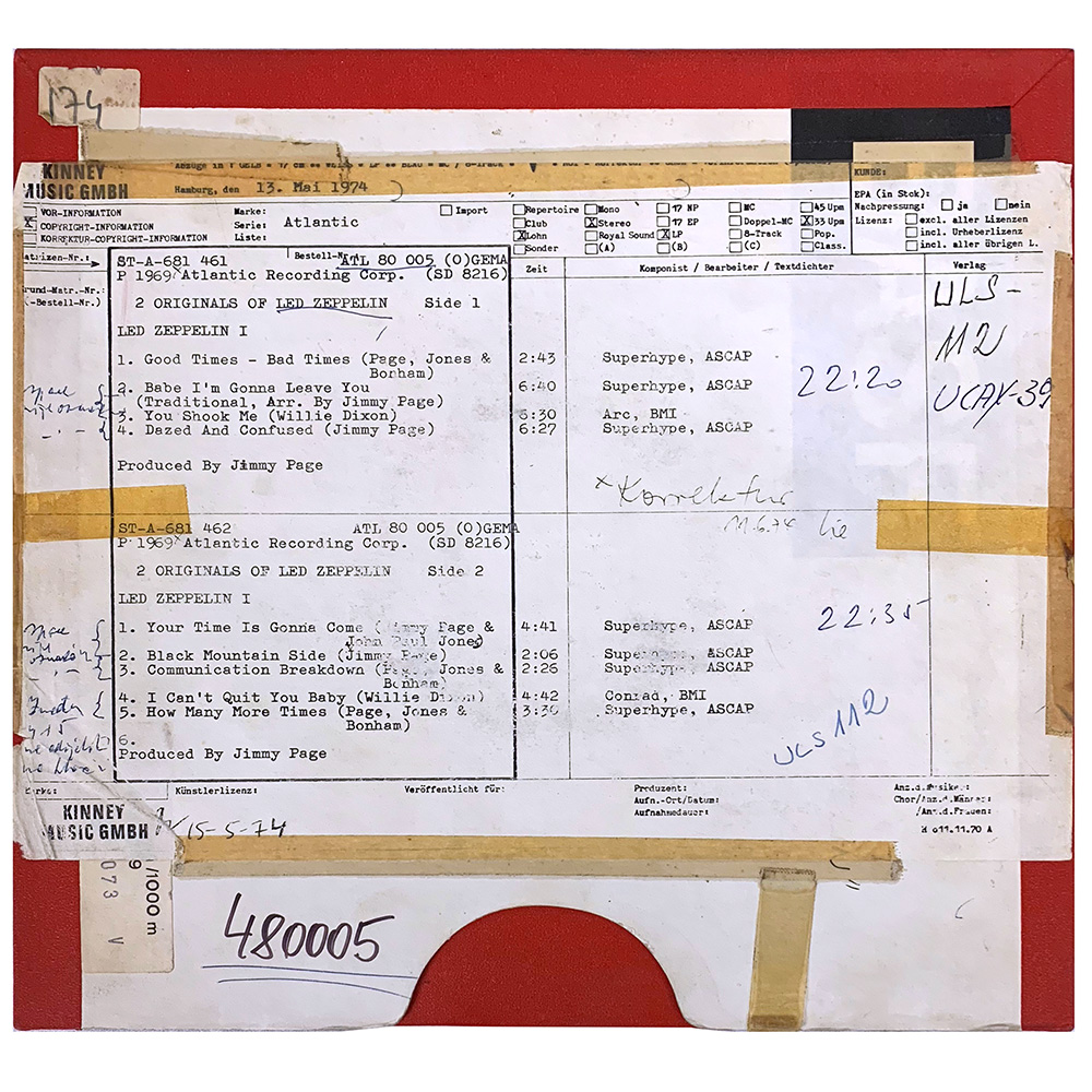 Reel-to-Reel <br>2 Originals of Led Zeppelin <br>Master Reel (Germany)