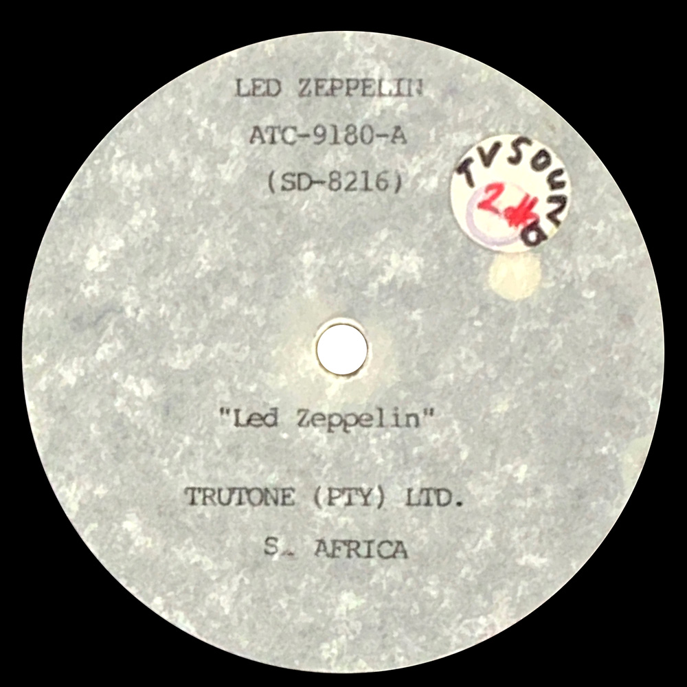 LP <br>Led Zeppelin <br>South Africa (ATC-9180) Acetate - Image 3