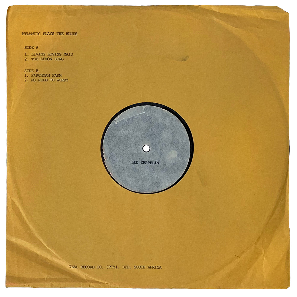 LP <br>Led Zeppelin II <br>South Africa, 2-Song Acetate (N/A)