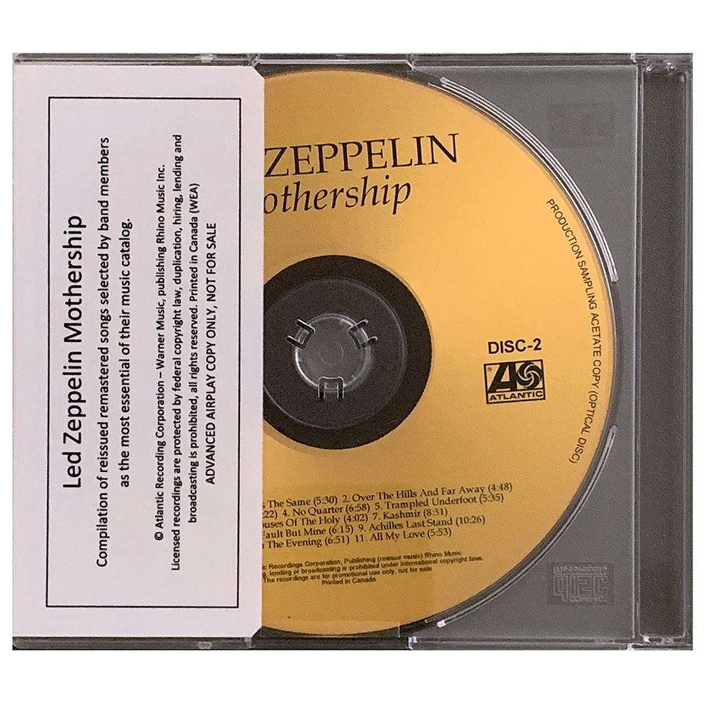 Mothership <br>CD, Advanced Airplay (Canada) - Image 2