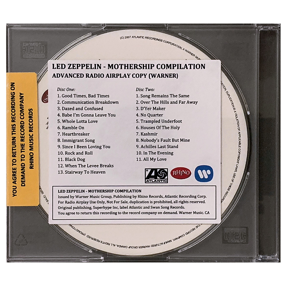 Mothership <br>CD, Advanced Radio Airplay (USA) - Image 2