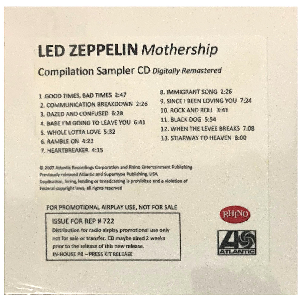 Mothership <br>CD, Advanced Sampler (USA) #1 - Image 2
