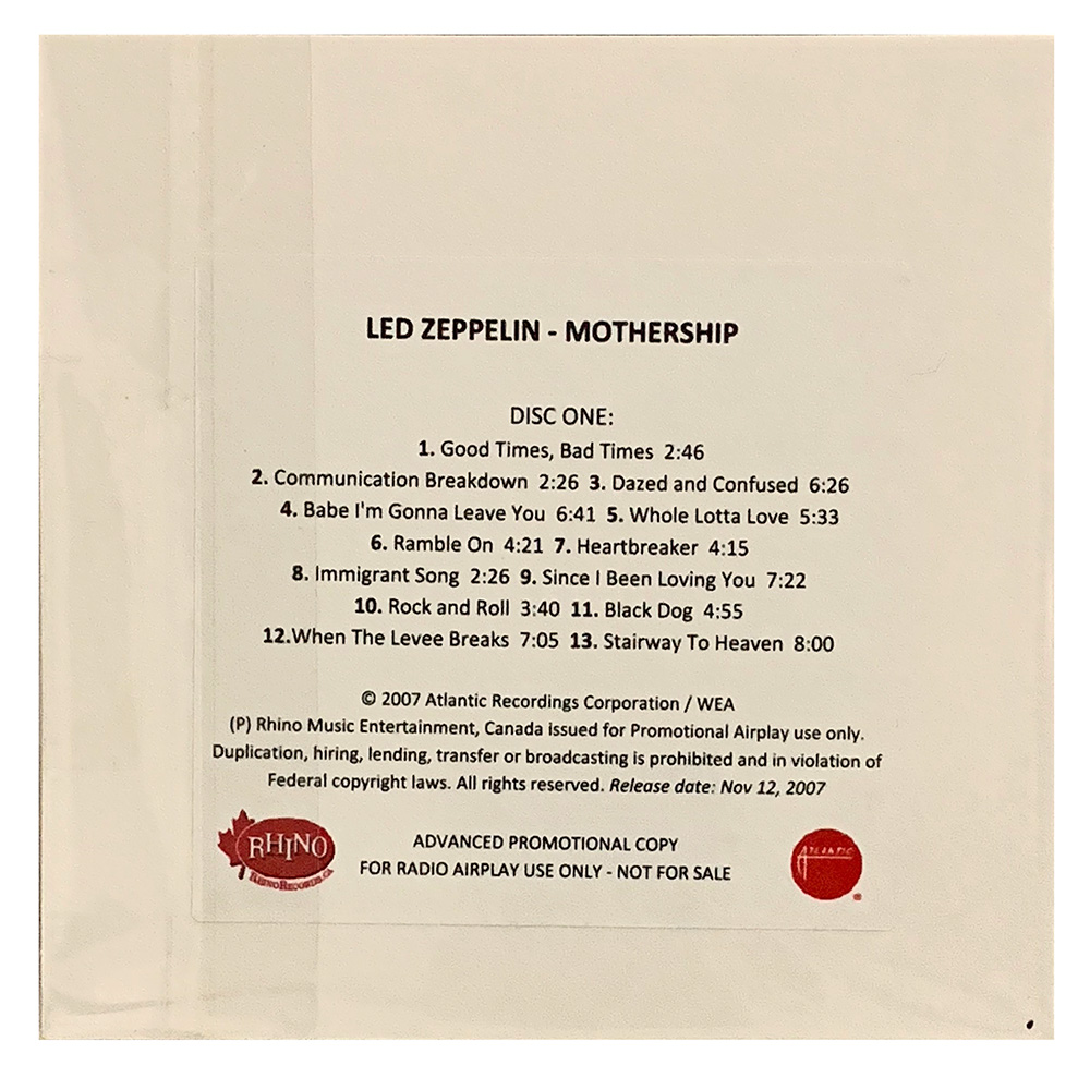 Mothership <br>CD, Advance Radio Copy (USA) #1 - Image 2
